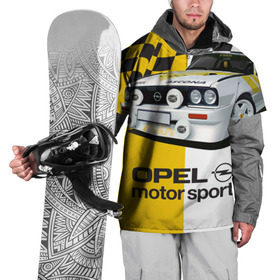 Накидка на куртку 3D с принтом Opel Motor Sport Ascona B в Кировске, 100% полиэстер |  | Тематика изображения на принте: 