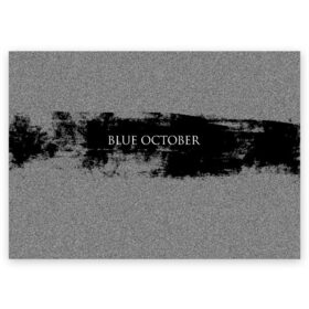 Поздравительная открытка с принтом Blue October в Кировске, 100% бумага | плотность бумаги 280 г/м2, матовая, на обратной стороне линовка и место для марки
 | Тематика изображения на принте: 