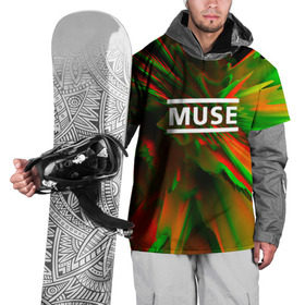 Накидка на куртку 3D с принтом Muse music в Кировске, 100% полиэстер |  | logo | muse | music | pop | rock | usa | альтернатива | америка | металл | музыка | музыкальный | поп | рок