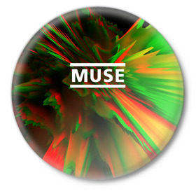 Значок с принтом Muse music в Кировске,  металл | круглая форма, металлическая застежка в виде булавки | logo | muse | music | pop | rock | usa | альтернатива | америка | металл | музыка | музыкальный | поп | рок