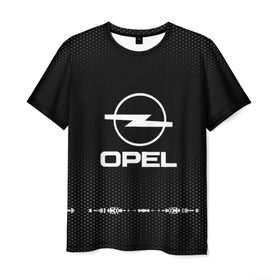 Мужская футболка 3D с принтом Opel sport auto abstract в Кировске, 100% полиэфир | прямой крой, круглый вырез горловины, длина до линии бедер | 