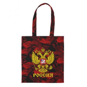 Сумка 3D повседневная с принтом Russia flower red collection в Кировске, 100% полиэстер | Плотность: 200 г/м2; Размер: 34×35 см; Высота лямок: 30 см | 