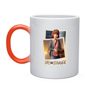 Кружка хамелеон с принтом Life is Strange. Max в Кировске, керамика | меняет цвет при нагревании, емкость 330 мл | жизнь | макс | странная