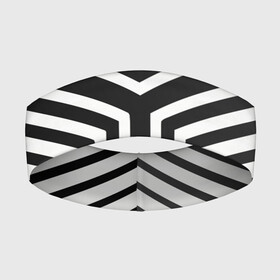 Повязка на голову 3D с принтом Кибер Зебра в Кировске,  |  | black and white stripes | geometry | vest | zebra | геометрия | зебра | тельняшка | черно белая полоска