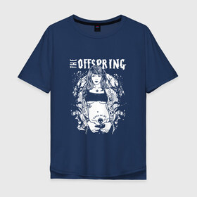 Мужская футболка хлопок Oversize с принтом The Offspring в Кировске, 100% хлопок | свободный крой, круглый ворот, “спинка” длиннее передней части | offspring | офспринг | оффспринг | рок