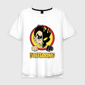 Мужская футболка хлопок Oversize с принтом The Offspring в Кировске, 100% хлопок | свободный крой, круглый ворот, “спинка” длиннее передней части | the offspring | офспринг | оффспринг | рок