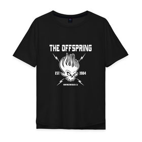 Мужская футболка хлопок Oversize с принтом The Offspring est 1984 в Кировске, 100% хлопок | свободный крой, круглый ворот, “спинка” длиннее передней части | offspring | офспринг | оффспринг | рок