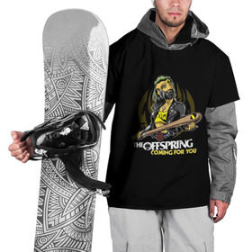 Накидка на куртку 3D с принтом The Offspring, coming for you в Кировске, 100% полиэстер |  | the offspring | офспринг | оффспринг | рок