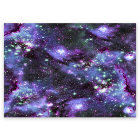 Поздравительная открытка с принтом Sky nebula в Кировске, 100% бумага | плотность бумаги 280 г/м2, матовая, на обратной стороне линовка и место для марки
 | Тематика изображения на принте: abstraction | cosmos | nebula | space | star | universe | абстракция | вселенная | звезды | космос | мир | планеты