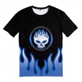 Мужская футболка 3D с принтом The Offspring в Кировске, 100% полиэфир | прямой крой, круглый вырез горловины, длина до линии бедер | the offspring | офспринг | оффспринг | рок