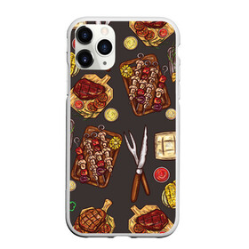 Чехол для iPhone 11 Pro Max матовый с принтом Вкуснятина в Кировске, Силикон |  | Тематика изображения на принте: барбекю | еда | кулинария | мясо | повар | стейк | шашлык