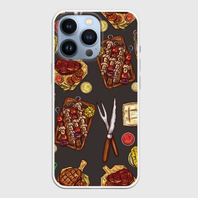 Чехол для iPhone 13 Pro с принтом Вкуснятина в Кировске,  |  | барбекю | еда | кулинария | мясо | повар | стейк | шашлык