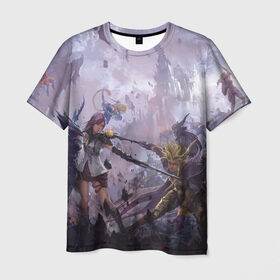 Мужская футболка 3D с принтом Final Fantasy в Кировске, 100% полиэфир | прямой крой, круглый вырез горловины, длина до линии бедер | final fantasy | последняя фантазия