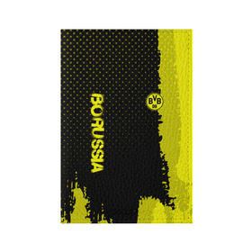 Обложка для паспорта матовая кожа с принтом Borussia sport в Кировске, натуральная матовая кожа | размер 19,3 х 13,7 см; прозрачные пластиковые крепления | football | soccer | боруссия
