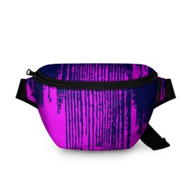 Поясная сумка 3D с принтом Pink Underground в Кировске, 100% полиэстер | плотная ткань, ремень с регулируемой длиной, внутри несколько карманов для мелочей, основное отделение и карман с обратной стороны сумки застегиваются на молнию | 
