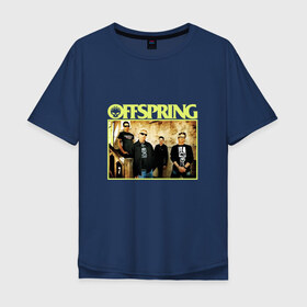 Мужская футболка хлопок Oversize с принтом Группа The Offspring в Кировске, 100% хлопок | свободный крой, круглый ворот, “спинка” длиннее передней части | offspring | офспринг | оффспринг | рок
