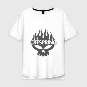 Мужская футболка хлопок Oversize с принтом The Offspring в Кировске, 100% хлопок | свободный крой, круглый ворот, “спинка” длиннее передней части | the offspring | офспринг | оффспринг | рок