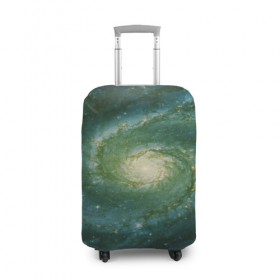Чехол для чемодана 3D с принтом Галактический мир в Кировске, 86% полиэфир, 14% спандекс | двустороннее нанесение принта, прорези для ручек и колес | abstraction | cosmos | nebula | space | star | universe | абстракция | вселенная | звезды | космос | мир | планеты