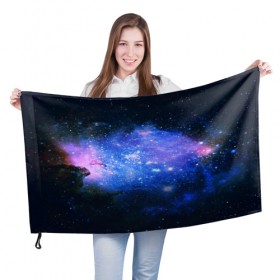 Флаг 3D с принтом Звёзды космоса в Кировске, 100% полиэстер | плотность ткани — 95 г/м2, размер — 67 х 109 см. Принт наносится с одной стороны | abstraction | cosmos | nebula | space | star | universe | абстракция | вселенная | звезды | космос | мир | планеты