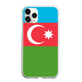 Чехол для iPhone 11 Pro матовый с принтом Азербайджан в Кировске, Силикон |  | azerbaijan | azrbaycan | звезда | ислам | полумесяц | флаг