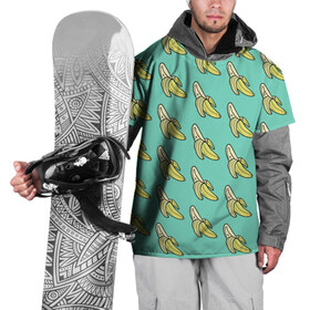 Накидка на куртку 3D с принтом Бааны в Кировске, 100% полиэстер |  | banana | food | vegan | vegetarian | банан | веган | вегетарианство | еда