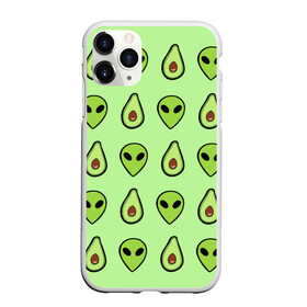 Чехол для iPhone 11 Pro Max матовый с принтом Green в Кировске, Силикон |  | alien | food | vegetarian | авокадо | вегетарианство | еда | пришелец