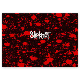 Поздравительная открытка с принтом Slipknot в Кировске, 100% бумага | плотность бумаги 280 г/м2, матовая, на обратной стороне линовка и место для марки
 | punk | rock | альтернативный хип хоп | группа | инди поп | музыка | музыкальное произведение | ноты | панк | регги | рок | синти поп