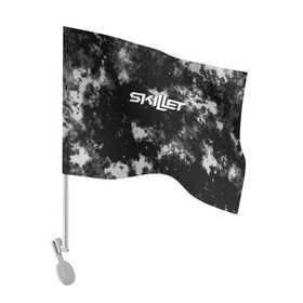 Флаг для автомобиля с принтом Skillet в Кировске, 100% полиэстер | Размер: 30*21 см | punk | rock | skillet | альтернативный хип хоп | группа | инди поп | музыка | музыкальное произведение | ноты | панк | регги | рок | синти поп