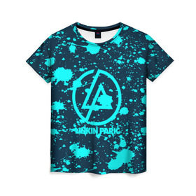 Женская футболка 3D с принтом Linkin park в Кировске, 100% полиэфир ( синтетическое хлопкоподобное полотно) | прямой крой, круглый вырез горловины, длина до линии бедер | punk | rock | альтернативный хип хоп | группа | инди поп | музыка | музыкальное произведение | ноты | панк | регги | рок | синти поп