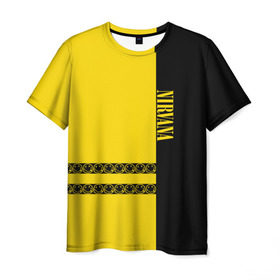 Мужская футболка 3D с принтом Nirvana в Кировске, 100% полиэфир | прямой крой, круглый вырез горловины, длина до линии бедер | Тематика изображения на принте: kurt cobain | nirvana | курт кобейн | нервана | нирвана | рок группа