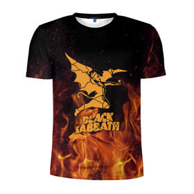 Мужская футболка 3D спортивная с принтом Black Sabbath в Кировске, 100% полиэстер с улучшенными характеристиками | приталенный силуэт, круглая горловина, широкие плечи, сужается к линии бедра | 