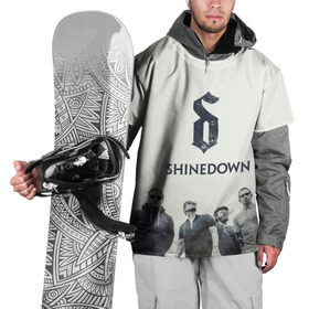 Накидка на куртку 3D с принтом Shinedown band в Кировске, 100% полиэстер |  | 