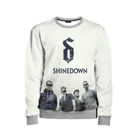 Детский свитшот 3D с принтом Shinedown band в Кировске, 100% полиэстер | свободная посадка, прямой крой, мягкая тканевая резинка на рукавах и понизу свитшота | 