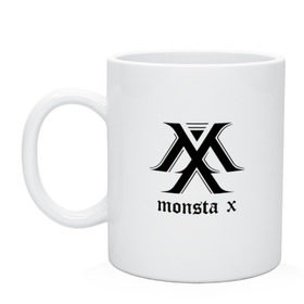 Кружка с принтом MONSTA X_4 в Кировске, керамика | объем — 330 мл, диаметр — 80 мм. Принт наносится на бока кружки, можно сделать два разных изображения | Тематика изображения на принте: monsta x | монст х