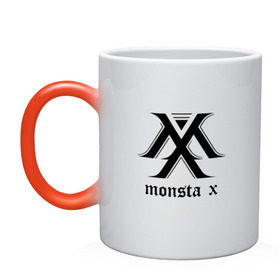 Кружка хамелеон с принтом MONSTA X_4 в Кировске, керамика | меняет цвет при нагревании, емкость 330 мл | Тематика изображения на принте: monsta x | монст х