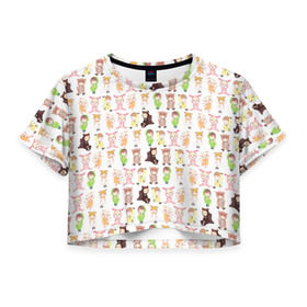 Женская футболка 3D укороченная с принтом MONSTA X_10 в Кировске, 100% полиэстер | круглая горловина, длина футболки до линии талии, рукава с отворотами | monsta x | монст х