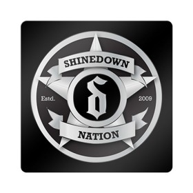 Магнит виниловый Квадрат с принтом Shinedown Nation в Кировске, полимерный материал с магнитным слоем | размер 9*9 см, закругленные углы | 