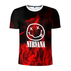 Мужская футболка 3D спортивная с принтом NIRVANA в Кировске, 100% полиэстер с улучшенными характеристиками | приталенный силуэт, круглая горловина, широкие плечи, сужается к линии бедра | nirvana | punk | rock | альтернативный хип хоп | группа | инди поп | музыка | музыкальное произведение | ноты | панк | регги | рок | синти поп