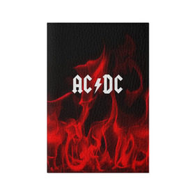 Обложка для паспорта матовая кожа с принтом AC DC в Кировске, натуральная матовая кожа | размер 19,3 х 13,7 см; прозрачные пластиковые крепления | ac dc | punk | rock | альтернативный хип хоп | группа | инди поп | музыка | музыкальное произведение | ноты | панк | регги | рок | синти поп