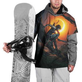 Накидка на куртку 3D с принтом Shadow of the Tomb Raider в Кировске, 100% полиэстер |  | croft | lara | raider | tomb | гробниц | крофт | лара | расхитительница