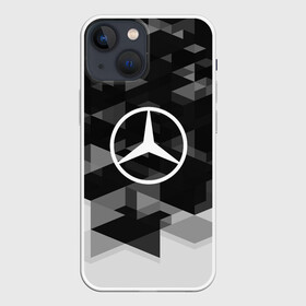 Чехол для iPhone 13 mini с принтом Mercedes sport geometry в Кировске,  |  | auto | automobile | car | carbon | machine | mercedes | motor | motor car | sport car | автомашина | бренд | легковой автомобиль | марка | спортивный автомобиль | тачка