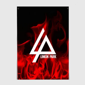 Постер с принтом Linkin park в Кировске, 100% бумага
 | бумага, плотность 150 мг. Матовая, но за счет высокого коэффициента гладкости имеет небольшой блеск и дает на свету блики, но в отличии от глянцевой бумаги не покрыта лаком | linkin park | logo | music | pop | rock | usa | альтернатива | америка | металл | музыка | музыкальный | поп | рок | честер беннингтон