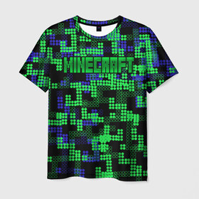 Мужская футболка 3D с принтом Minecraft в Кировске, 100% полиэфир | прямой крой, круглый вырез горловины, длина до линии бедер | minecraft | miner | игра | инди | компьютерная | майнкрафт | мир | открытый | шахта | яркие