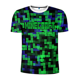 Мужская футболка 3D спортивная с принтом Minecraft в Кировске, 100% полиэстер с улучшенными характеристиками | приталенный силуэт, круглая горловина, широкие плечи, сужается к линии бедра | Тематика изображения на принте: minecraft | miner | игра | инди | компьютерная | майнкрафт | мир | открытый | шахта | яркие