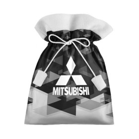 Подарочный 3D мешок с принтом Mitsubishi sport geometry в Кировске, 100% полиэстер | Размер: 29*39 см |  машина | марка | митсубиси