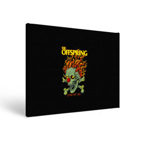 Холст прямоугольный с принтом The Offspring в Кировске, 100% ПВХ |  | offspring | офспринг | оффспринг | рок