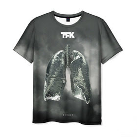 Мужская футболка 3D с принтом TFK Exhale в Кировске, 100% полиэфир | прямой крой, круглый вырез горловины, длина до линии бедер | tfk | thousand foot krutch
