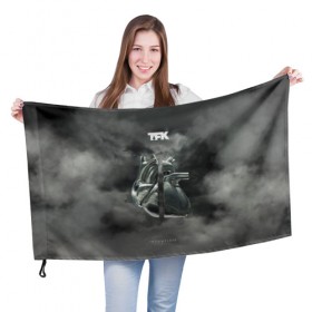 Флаг 3D с принтом TFK Incomplete в Кировске, 100% полиэстер | плотность ткани — 95 г/м2, размер — 67 х 109 см. Принт наносится с одной стороны | tfk | thousand foot krutch