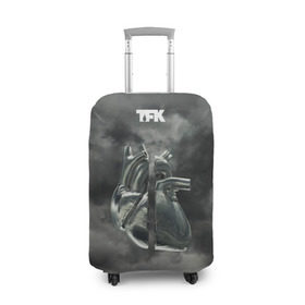 Чехол для чемодана 3D с принтом TFK Incomplete в Кировске, 86% полиэфир, 14% спандекс | двустороннее нанесение принта, прорези для ручек и колес | tfk | thousand foot krutch