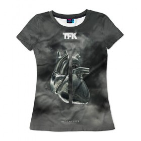 Женская футболка 3D с принтом TFK Incomplete в Кировске, 100% полиэфир ( синтетическое хлопкоподобное полотно) | прямой крой, круглый вырез горловины, длина до линии бедер | tfk | thousand foot krutch